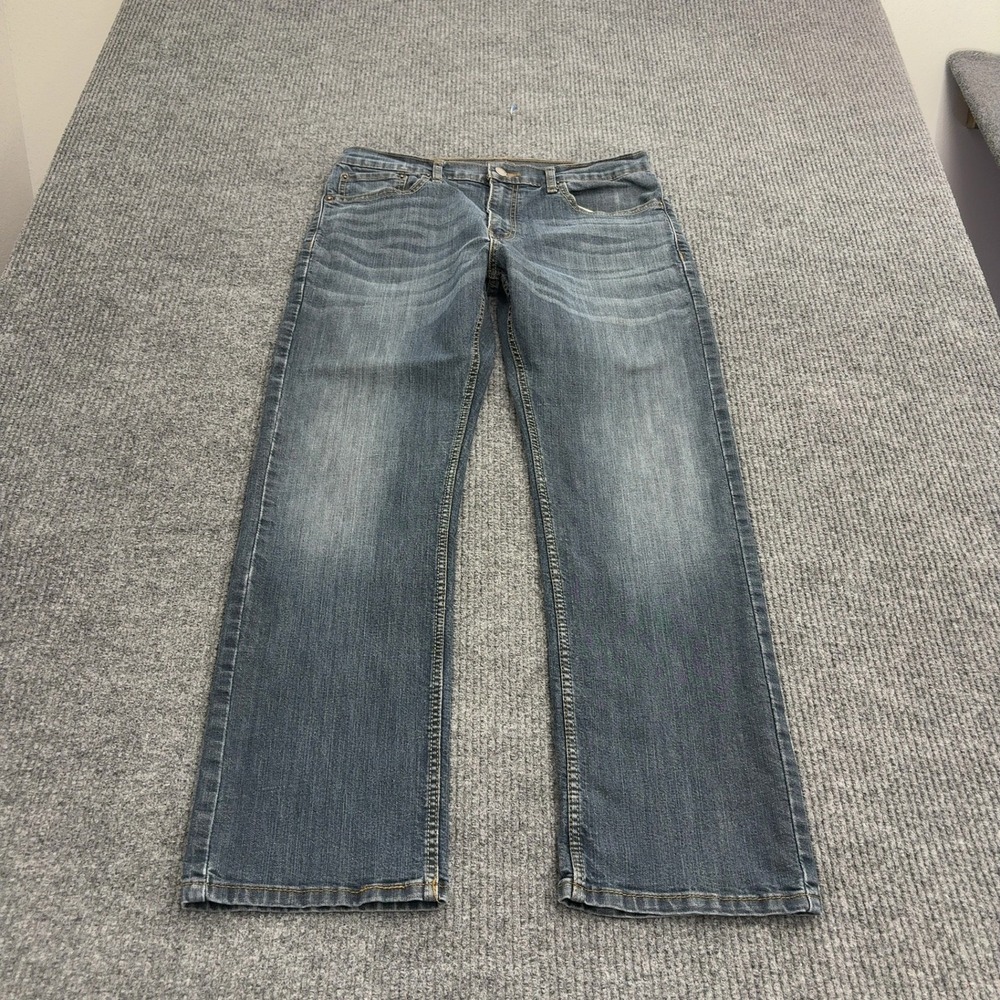 Signature by Levi Strauss Jeans Mens 32x30 Blue Cotton Blend Relaxed Fit Casual